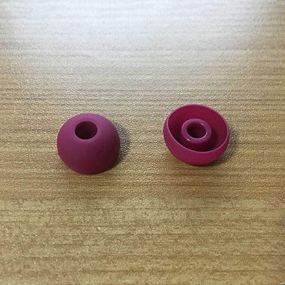 Replacement Silicone Earbuds Ear Tips Eargels Buds Set Compatible with Beats Powerbeats 3 Powerbeats 2 Wireless in-Ear Earphones (4 Pairs/Brick Red) - color: Brick Red