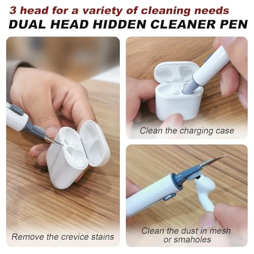 for AirPods 1/2 Case Cover,Come with Cleaner Kit,Soft Skin Silicone Case Cover with Keychain,Full Protective Case for Men and Women,Compatible with AirPods 2nd 1st Generation Case,Wine Red - color: C1-Wine Red+pen