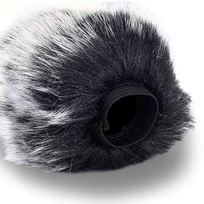 SUNMON Microphone Furry Windscreen Compatible with Shure A2WS,Muff Windshield Windjammer Deadcat for SM57 and 545 Series