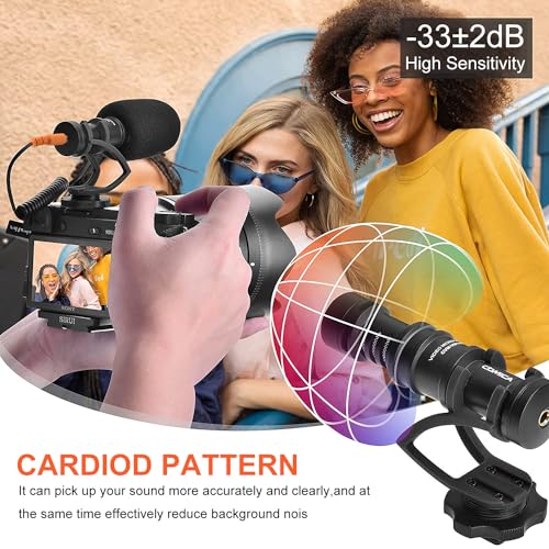 COMICA CVM-VM10II Universal Shotgun Microphone for Camera, iPhone, Android - color: Black