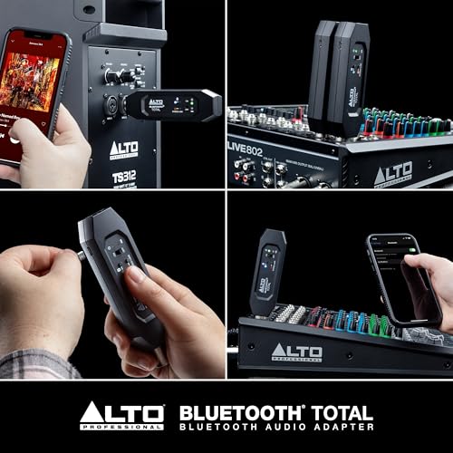 Alto BTTOTALMK2 Bluetooth Receiver with XLR | Rechargeable XLR Receiver for Mixing Desks, Audio Mixer Setups, and Active PA Systems - style: Bluetooth Total MK2