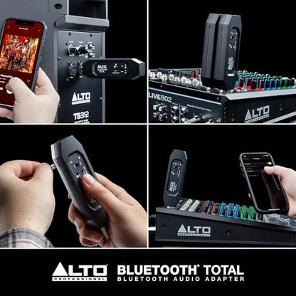 Alto BTTOTALMK2 Bluetooth Receiver with XLR | Rechargeable XLR Receiver for Mixing Desks, Audio Mixer Setups, and Active PA Systems - style: Bluetooth Total MK2