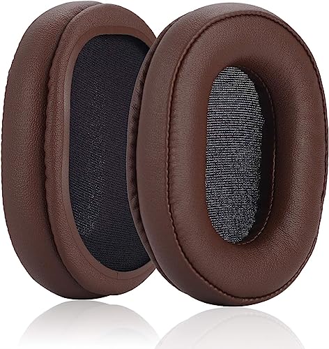 Replacement Ear Pads Compatible with Audio Technica ATH M50X Headphones | Also suitable for M50xBT2,M50XBT,M50,M40X,M30,M20,M10,ATH-MSR7 headphones Memory Foam/Protein Leather Earpads Earmuffs-brown