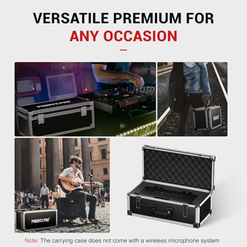 Phenyx Pro Storage Case with Pre-Diced Foam and Alloy Frame PCSE-XL | Aluminum Alloy Frame, Protective Gear Storage, Ergonomic Handle, Wireless Mic Systems, Camera Gear - size: Extra Large (53.5*22*29cm)