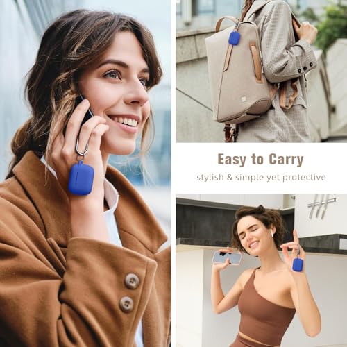 Hamile Compatible with AirPods Pro Case Protective Silicone Airpod Case Shockproof Cover Skin for Airpod Pro 2019 Charging Case, with Keychain, Royal Blue - color: 6-Royal Blue