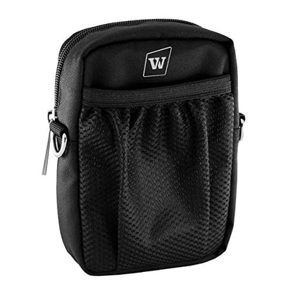 WinBridge Voice Amplifier Carrying Case, Protective Travel Storage Bag | with Mesh Pocket, Zipper & Carabiner, Compatible with WinBridge WB001, WB002, WB005, WB006, WB007, WB008, WB009 Voice Amp