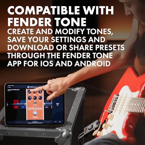 Fender Mustang Micro Plus Headphone Amplifier, Bluetooth Audio Streaming and 50 Amp and Effects Models, with 2-Year Warranty - style: Micro Plus