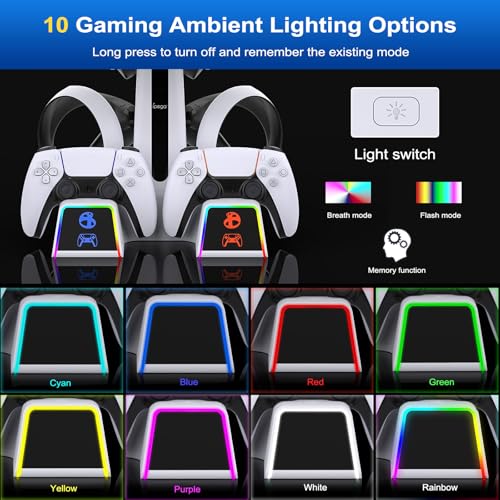 RGB Charging Station for PSVR 2/PS5 Edge/PS5 Controller