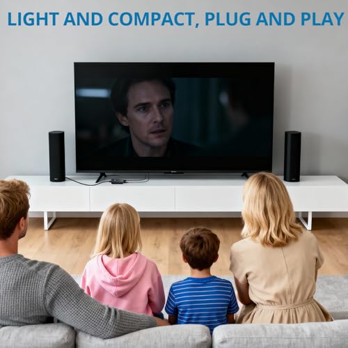 AUTOUTLET 192KHz SPDIF to RCA Converter, 6FT/1.8M Digital to Analog Audio Converter, Built-in Amplifier, 0.7m RCA Cable, Plug and Play, Optical/Toslink to RCA Converter for HDTV, DVD and Game Console