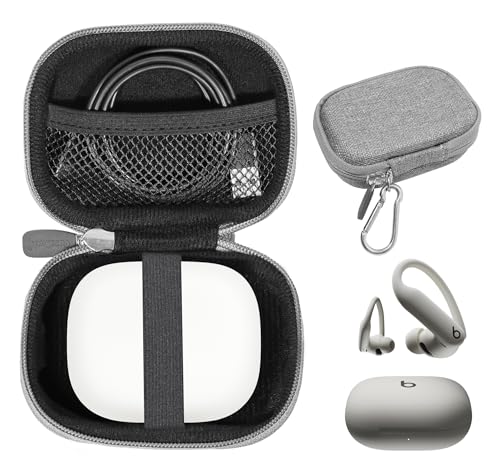 Case for Beats Powerbeats Pro 2 Earbuds (Tweed Gray) - color: Tweed gray