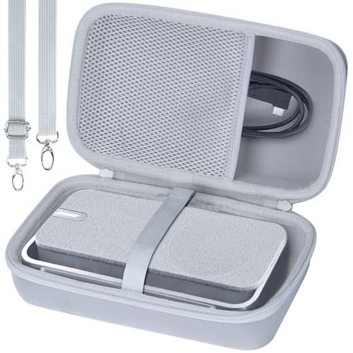 Lebakort Storage Case Compatible with Bose SoundLink Home Speaker (Light Silver Case)
