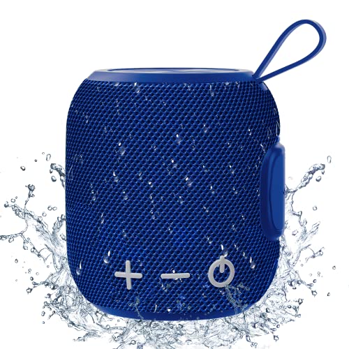 Portable Bluetooeh Speaker Wireless Mini IPX7 Waterproof Speaker 24H Playtime 360° Stereo Surround Sound Bass Small Speakers for Outdoor Travel(Blue)