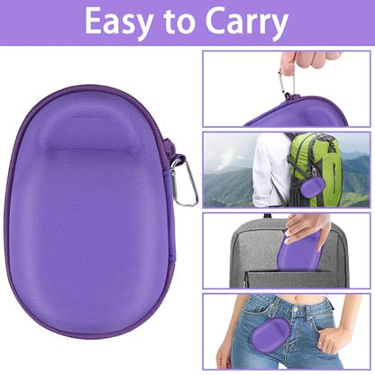 Aenllosi Hard Case for JBL Clip 5 Speaker, Purple | EVA case construction, Water-resistant design, Dust-resistant design, Protective case only - color: Purple