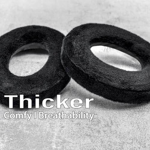 TRANSTEK Earpads Compatible with QC QuietComfort Ultra Headphones I Breathable Softer Velour, Thicker QC Replacement Ear Cushions (Velour)