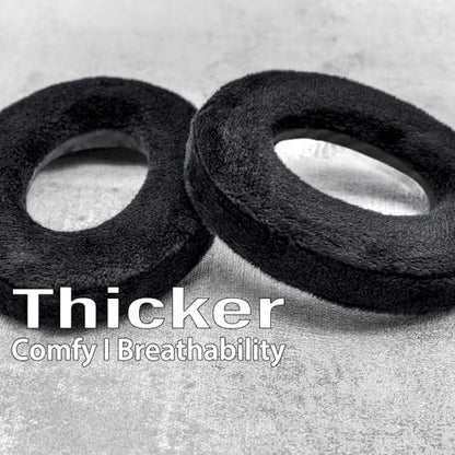 TRANSTEK Earpads Compatible with QC QuietComfort Ultra Headphones I Breathable Softer Velour, Thicker QC Replacement Ear Cushions (Velour)