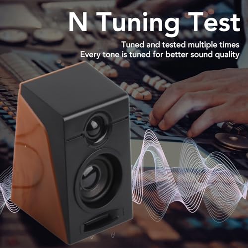 Computer Speakers, USB Powered Wired HiFi Stereo Sound PC Speakers Adjustable Volume with 3.5mm Cable, Desktop Speakers for TV Laptop Monitor