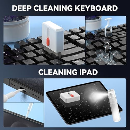34-in-1 Phone and Laptop Cleaning Kit - Multi-Function PC Electronic Cleaner for iPhone,iPad,MacBook,Keyboard, AirPods,Speakers, and Earbuds.Portable kit Suitable for Cleaning Chargers and Cables.