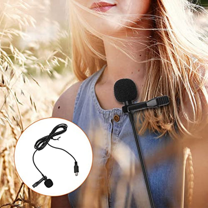 Mini USB Stereo External Microphone for 3, 3+,4, High Sensitivity, Plug and Play, Collar Clip, Excellent Directional Stereo Output