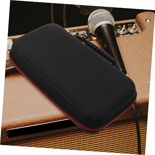 GALPADA Microphone Hard Carrying Case Portable Dual Mic Travel Bag Storage for Vocal Microphones Lightweight Padded Design for Outdoor Use and Protection