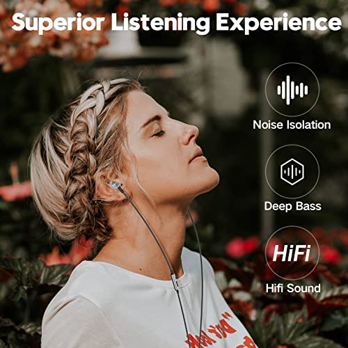 USB C Headphone for Samsung S25 S24 S23 Ultra FE S22 A16 A56 A55, USB C Wired Earbuds Magnetic in-Ear Type C Earphone with Microphone Volume Control Stereo Noise Canceling for iPhone 1716 5 Pro Max