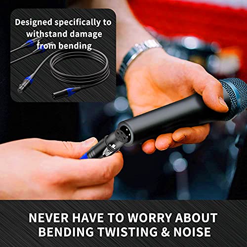 XLR Cable, XLR Microphone Cable Male to Female 25ft 2 Pack - size: 25 Ft 2 Pack