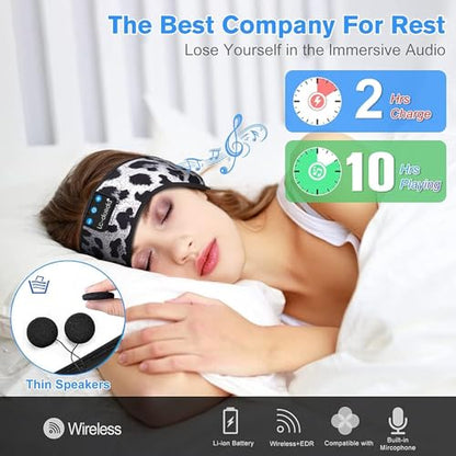 LC-dolida Sleep Headphones Bluetooth, Headband Headphones Earphones Wireless, Sleep Mask for Sleeping, Sports, Gifts, Workout, Jogging, Yoga,Insomnia, Air Travel, Meditation - color: Classic