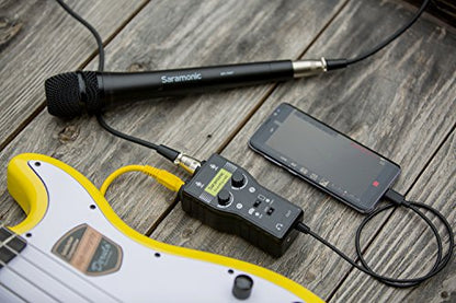 Saramonic SmartRig+UC 2-Channel USB-C Audio Interface w/XLR, 1/4" & 1/8" Inputs & Headphone Out for iPhone 15, Android Mobile Devices, Computers, New iPad & More