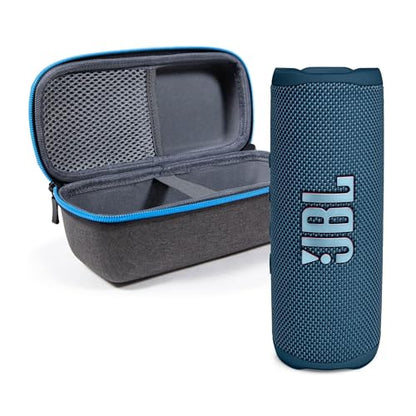 JBL Flip 6 (Blue) + Bundle with divvi! Protective Hardshell Case - color: Blue