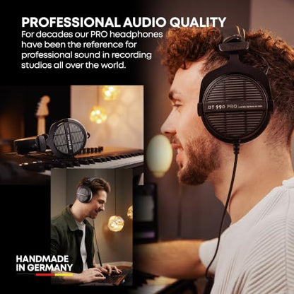 beyerdynamic DT 990 PRO Studio Headphones (80 Ohm, Black) - color: Black (Limited Edition), size: 80 OHM