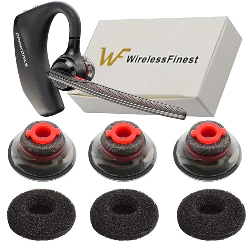 3X Comfort Eartips for Plantronics Voyager 5200 5220 Medium - size: Medium M