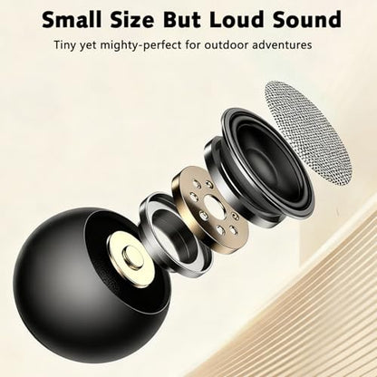 Portable Mini Bluetooth Speaker, Small Wireless Speaker Bluetooth 5.3 with Stereo Sound, Deep Bass, TWS Pairing, IP7 Waterproof, 8 Hours of Playtime, for Home/Outdoor/Party/Travel/Gift Ideas