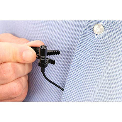 IK Multimedia iRig Mic Lav Lapel Microphone, omnidirectional Condenser lavalier Microphone with 1/8" TRRS Jack, Headphone Out and Daisy-Chaining for iPhone, iPad, Android, Mac, PC - size: Single