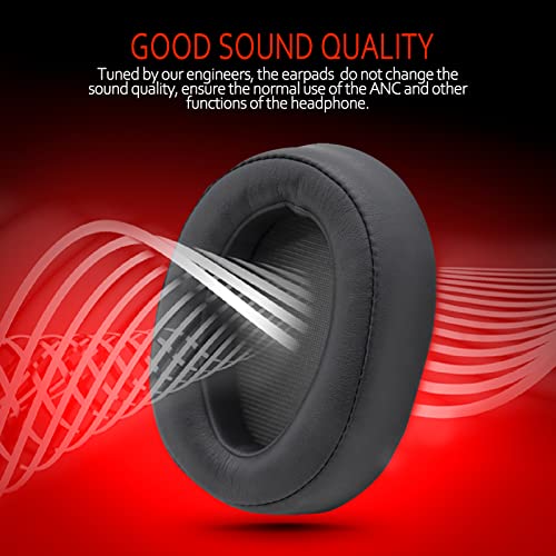 Krone Kalpasmos Replacement Earpads for Sony WH-H900N h.Ear on 2 & Sony MDR-100ABN Headphones, Sony Headphone Cushions Compatible with Sony 900N, Sony WH H900N earpads with Soft Foam Leather(Grey) - color: Grey