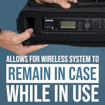 Shure by Gator Padded Wireless System Solution Bag for a Single Wireless Microphone System; (SH-WSYS-BAG) - size: Gig Bag, style: Single Wireless System