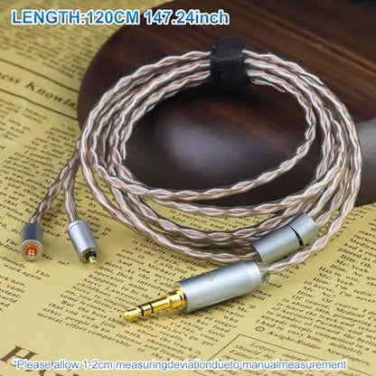 IPX T2 to 3.5MM 4 Core Upgraded Replacement Cable Earphones Cable for ETYMOTIC EVO UE Premier WESTONE PRO X Series(X10 X20 X30 X40 X50) MACH80/70/60/50/40/30/20/10 3.94FT - size: 3.5MM