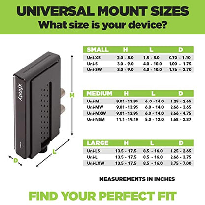 HIDEit Mounts Uni-SW - Nintendo Switch 2 Wall Mount – American Company - Quality Steel Holder for Switch 2 Console & Deck - Universal VESA Compatible Modem, Router & Cable Box - size: Small Wide