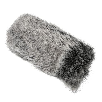 Windscreen Muff And Foam, Mic Muff Professional Windproof Microphone Furry Windscreen, Windshield Wind Muff for Videomic Video Microphone