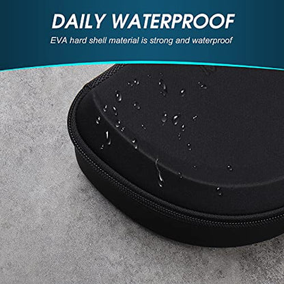 August Universal Headphone Case for Foldable Over-Ear & On-Ear Headphones | Hard EVA Shell, Travel Carrying Case, Zipper Closure, Mesh Pocket, Fits August EP650 & Similar Foldable Headphones