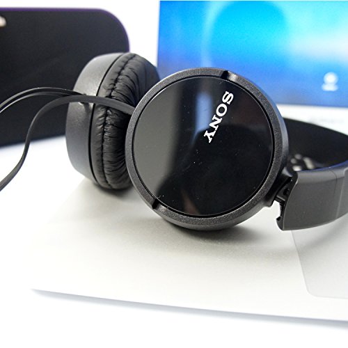 Sony ZX110 Over-Ear Dynamic Stereo Headphones (Black) - color: Black, size: Over-ear, style: Over Ear