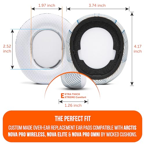 WC Freeze Nova Pro Wireless - Earpads for Arctis Nova Pro Wireless & More - color: Ivory Tide