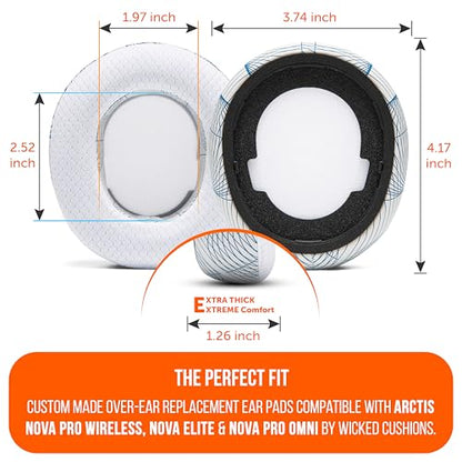 WC Freeze Nova Pro Wireless - Earpads for Arctis Nova Pro Wireless & More - color: Ivory Tide