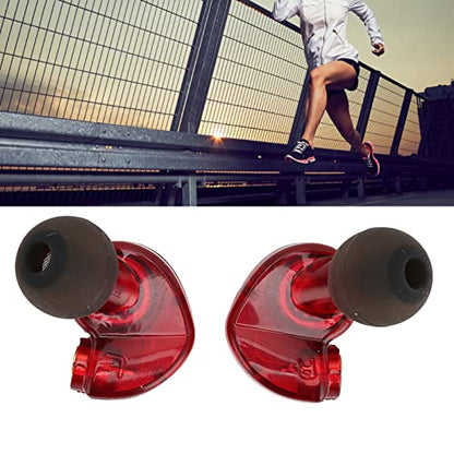 ASHATA Earphone Head Replacement for SE215 SE315 SE535, Pluggable Detachable HiFi Earpiece Head,Sports Earphone Earbud Head, for Interface Cable(Red) - color: Red