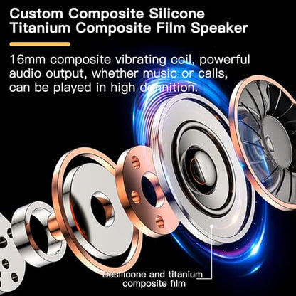 sunshot Ows Open Ear Buds Headphones Bluetooth 5.4,Bone Conducting Air Bone Conduction Headphones, 16mm Drivers,40H Playtime,Open Ear Earbuds IPX5 Waterproof and Noise Reducing Touch (Khaki) - color: Khaki