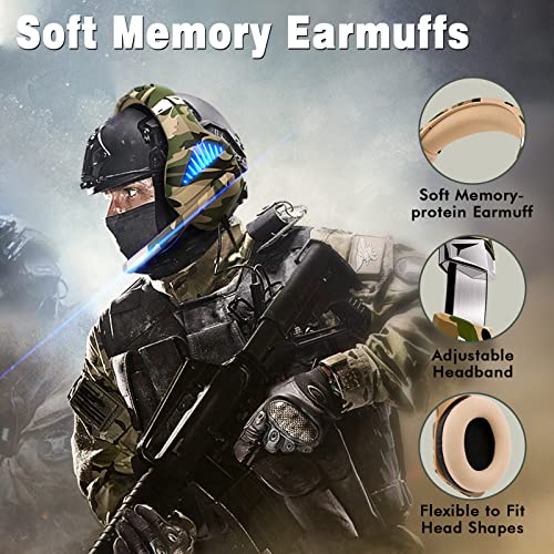 Tatybo Gaming Headset for PS5 PS4 Xbox ONE Switch PC with Noise Cancelling Over-Ear Stereo Bass Surround Sound Gaming Headphone -Camo