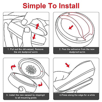 Replacement Ear Pads Cushions Compatible with Beats Studio 3.0/2.0, Headphone Ear Covers with High Density Memory Foam, Soft Leather, Adaptive Beats Noise Cancelling Headphones Replacement Earpads - color: Black