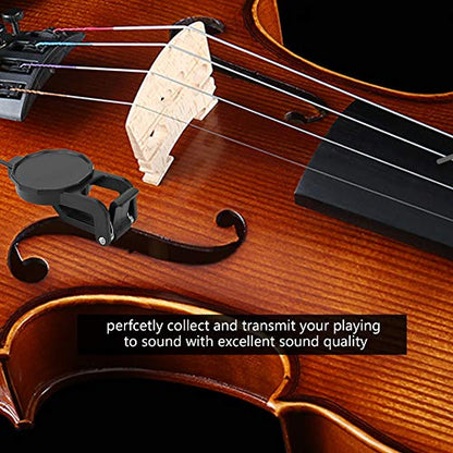 Weiyirot Clip-on Microphone Violin Pickup, Clip-on Mic Pickup, for Violin