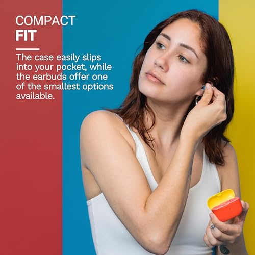 JLab Go Pop+, True Wireless Earbuds, Bluetooth 5, Dual Connect, IPX4, App Support, Confetti - color: Confetti, style: Pop+