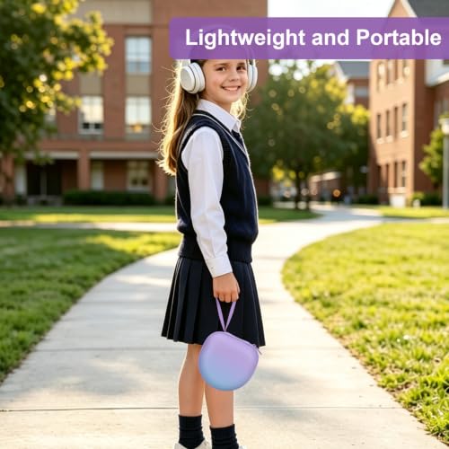 Kids Headphone Case for Candy Bila/Acer Gradient Purple(Case Only) | for iClever BTH12 HS19 BTH20 BT22 BTH26/JoySpark/MIDOLA/ADOOPE/Voopwink /EarFun/JLab/eKids Spiderman/IMYB Kids Headphones - color: Gradient Purple