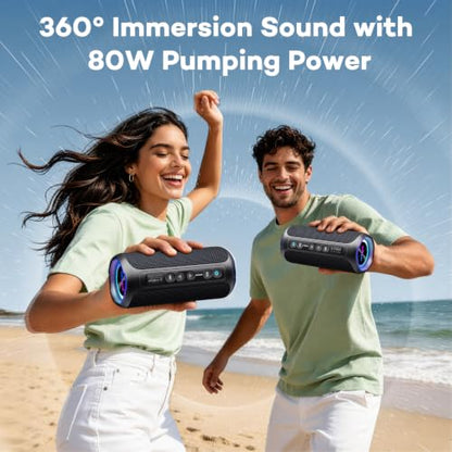 Ortizan Portable Bluetooth Speaker Wireless (2nd Gen), 40W Loud Sound