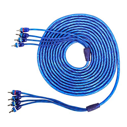 Skar Audio 17-Foot 4-Channel Twisted Pair RCA Interconnect Cable - SKAR4CH-RCA17 - size: 4 Channel-17 ft
